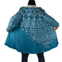 Fiji Marau na Kerisimasi Cloak Aqua Tagimoucia Tapa Masi Tribal LT9 - Polynesian Pride