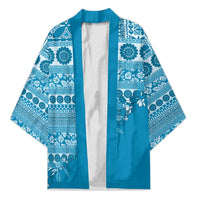 Fiji Marau na Kerisimasi Kimono Aqua Tagimoucia Tapa Masi Tribal LT9 Unisex Aqua - Polynesian Pride