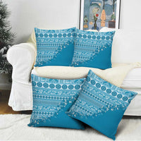 Fiji Marau na Kerisimasi Pillow Cover Aqua Tagimoucia Tapa Masi Tribal LT9 - Polynesian Pride