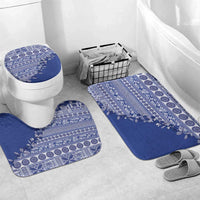 Fiji Marau na Kerisimasi Bathroom Set Blue Tagimoucia Tapa Masi Tribal - Polynesian Pride