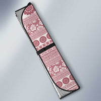 Fiji Marau na Kerisimasi Auto Sun Shade Dusty Rose Tagimoucia Tapa Masi Tribal - Polynesian Pride