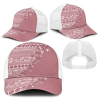 Fiji Marau na Kerisimasi Baseball Net Cap Dusty Rose Tagimoucia Tapa Masi Tribal LT9 - Polynesian Pride