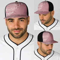 Fiji Marau na Kerisimasi Baseball Net Cap Dusty Rose Tagimoucia Tapa Masi Tribal LT9 - Polynesian Pride