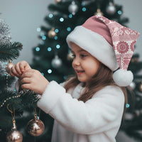 Fiji Marau na Kerisimasi Christmas Santa Hat Dusty Rose Tagimoucia Tapa Masi Tribal - Polynesian Pride