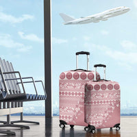 Fiji Marau na Kerisimasi Luggage Cover Dusty Rose Tagimoucia Tapa Masi Tribal - Polynesian Pride