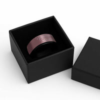 Fiji Marau na Kerisimasi Spinner Ring Dusty Rose Tagimoucia Tapa Masi Tribal - Polynesian Pride