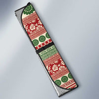 Fiji Marau na Kerisimasi Auto Sun Shade Red Tagimoucia Tapa Masi Tribal - Polynesian Pride