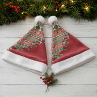 Fiji Marau na Kerisimasi Christmas Santa Hat Red Tagimoucia Tapa Masi Tribal - Polynesian Pride