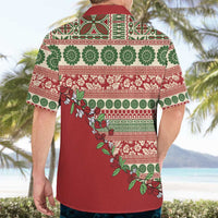 Fiji Marau na Kerisimasi Hawaiian Shirt Red Tagimoucia Tapa Masi Tribal LT9 - Polynesian Pride
