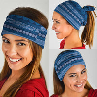 Fiji Marau na Kerisimasi Neck Gaiter Blue Tapa Masi Inspired Christmas - Polynesian Pride