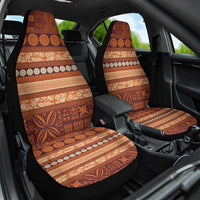 Fiji Marau na Kerisimasi Car Seat Cover Gold Tapa Masi Inspired Christmas - Polynesian Pride