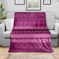 Fiji Marau na Kerisimasi Blanket Pink Tapa Masi Inspired Christmas - Polynesian Pride