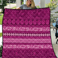 Fiji Marau na Kerisimasi Quilt Pink Tapa Masi Inspired Christmas - Polynesian Pride