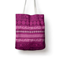 Fiji Marau na Kerisimasi Tote Bag Pink Tapa Masi Inspired Christmas - Polynesian Pride