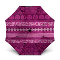 Fiji Marau na Kerisimasi Umbrella Pink Tapa Masi Inspired Christmas - Polynesian Pride