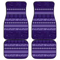 Fiji Marau na Kerisimasi Car Mats Purple Tapa Masi Inspired Christmas - Polynesian Pride