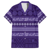 Fiji Marau na Kerisimasi Family Matching Mermaid Dress and Hawaiian Shirt Purple Tapa Masi Inspired Christmas - Polynesian Pride