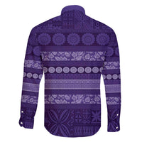 Fiji Marau na Kerisimasi Family Matching Puletasi and Hawaiian Shirt Purple Tapa Masi Inspired Christmas LT9 - Polynesian Pride