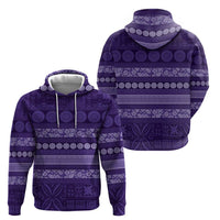 Fiji Marau na Kerisimasi Hoodie Purple Tapa Masi Inspired Christmas - Polynesian Pride
