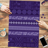 Fiji Marau na Kerisimasi Puzzle Purple Tapa Masi Inspired Christmas - Polynesian Pride
