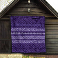 Fiji Marau na Kerisimasi Quilt Purple Tapa Masi Inspired Christmas - Polynesian Pride