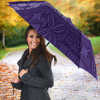Fiji Marau na Kerisimasi Umbrella Purple Tapa Masi Inspired Christmas - Polynesian Pride