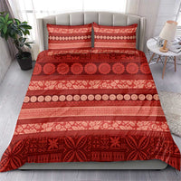 Fiji Marau na Kerisimasi Bedding Set Red Tapa Masi Inspired Christmas - Polynesian Pride