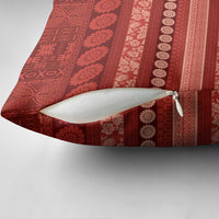 Fiji Marau na Kerisimasi Pillow Cover Red Tapa Masi Inspired Christmas LT9 - Polynesian Pride