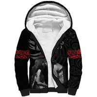 New Zealand Mother's Day Sherpa Hoodie Maori Hongi Aroha Ahau Ki A Koe Mama