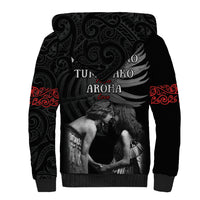 New Zealand Mother's Day Sherpa Hoodie Maori Hongi Aroha Ahau Ki A Koe Mama