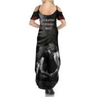 New Zealand Mother's Day Summer Maxi Dress Maori Hongi Aroha Ahau Ki A Koe Mama LT9 - Polynesian Pride
