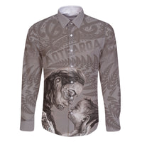 New Zealand Mother's Day Family Matching Summer Maxi Dress and Hawaiian Shirt Maori Mo Toku Mama Silver Fern