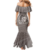 New Zealand Mother's Day Mermaid Dress Maori Mo Toku Mama Silver Fern