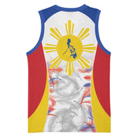 Philippines Flag Day Basketball Jersey Filipino Feather Pattern LT9 - Polynesian Pride