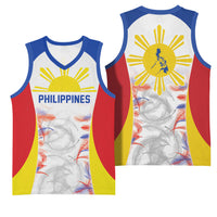 Philippines Flag Day Basketball Jersey Filipino Feather Pattern LT9 - Polynesian Pride