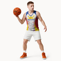Philippines Flag Day Basketball Jersey Filipino Feather Pattern LT9 - Polynesian Pride