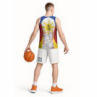 Philippines Flag Day Basketball Jersey Filipino Feather Pattern LT9 - Polynesian Pride
