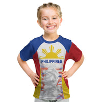 Philippines Flag Day Kid T Shirt Filipino Feather Pattern LT9 White - Polynesian Pride