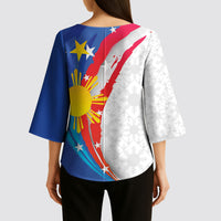 Philippines Flag Day Kimono Sleeve Blouse Filipino Pride Shines Bright On Flag Day LT9 - Polynesian Pride
