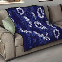 Mokihana Maile and Ilima Leis Quilt Uliuli Hawaiian Tapa Quilt Pattern - Polynesian Pride