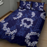 Mokihana Maile and Ilima Leis Quilt Bed Set Uliuli Hawaiian Tapa Quilt Pattern - Polynesian Pride