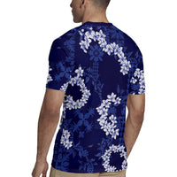 Mokihana Maile and Ilima Leis Rugby Jersey Uliuli Hawaiian Tapa Quilt Pattern LT9 - Polynesian Pride