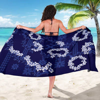 Mokihana Maile and Ilima Leis Sarong Uliuli Hawaiian Tapa Quilt Pattern - Polynesian Pride