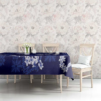 Mokihana Maile and Ilima Leis Tablecloth Uliuli Hawaiian Tapa Quilt Pattern - Polynesian Pride