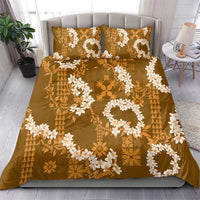 Mokihana Maile and Ilima Leis Bedding Set Alani Hawaiian Tapa Quilt Pattern - Polynesian Pride