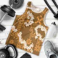 Mokihana Maile and Ilima Leis Men Tank Top Alani Hawaiian Tapa Quilt Pattern - Polynesian Pride