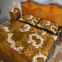 Mokihana Maile and Ilima Leis Quilt Bed Set Alani Hawaiian Tapa Quilt Pattern - Polynesian Pride