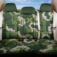 Mokihana Maile and Ilima Leis Back Car Seat Cover Omaʻomaʻo Hawaiian Tapa Quilt Pattern - Polynesian Pride