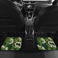 Mokihana Maile and Ilima Leis Car Mats Omaʻomaʻo Hawaiian Tapa Quilt Pattern - Polynesian Pride