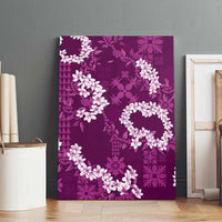 Mokihana Maile and Ilima Leis Canvas Wall Art Akala Hawaiian Tapa Quilt Pattern - Polynesian Pride